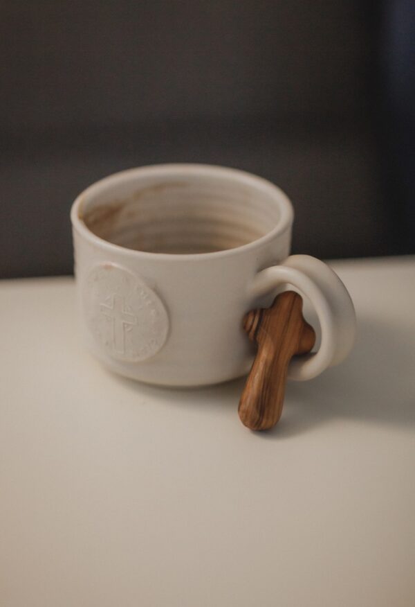 3" Olive Wood Hand Cross - Image 2